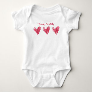 I Love Daddy Baby Bodysuit