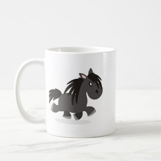 I Love Dales Ponies Cartoon Mug (Left)