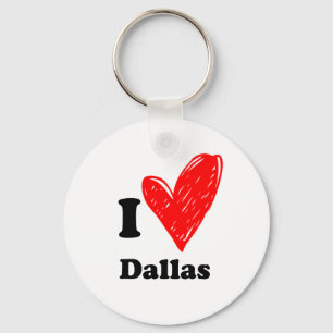 I love Dallas Keychain