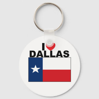 I Love Dallas, TX Keychain