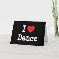 I love Dance heart custom personalized