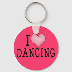 I Love Dancing Keychain