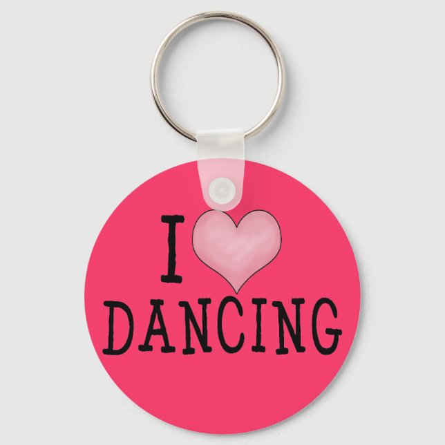 I Love Dancing Keychain (Front)
