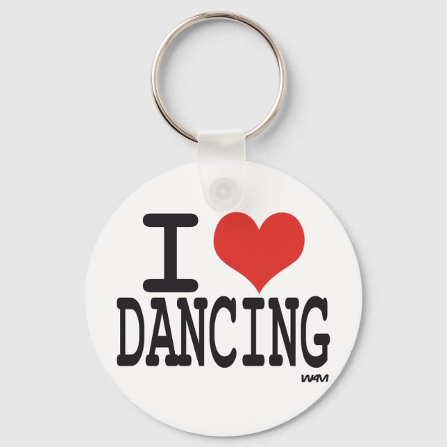 I love dancing keychain (Front)