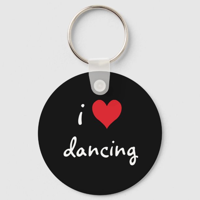 I Love Dancing Keychain (Front)