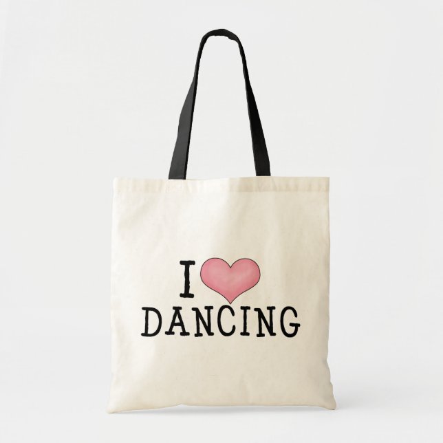 I Love Dancing Tote Bag (Front)