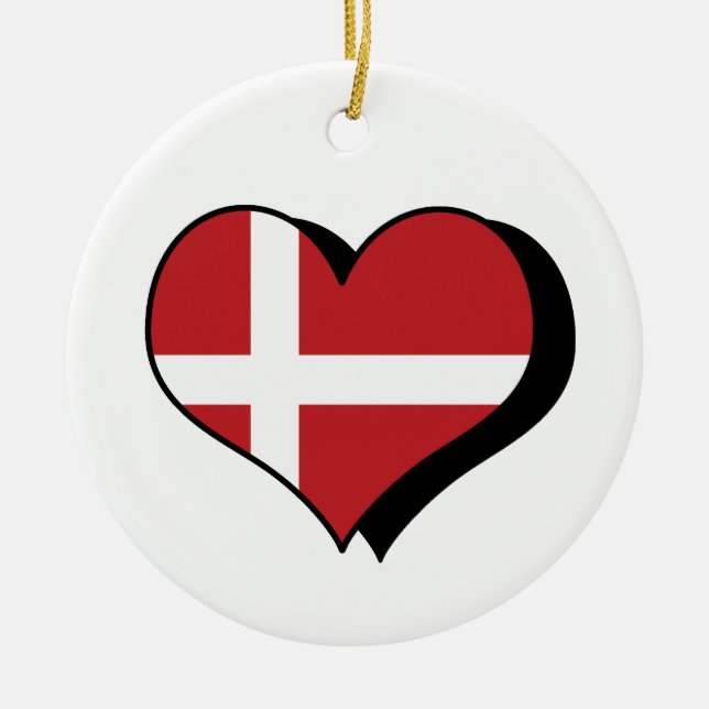 I Love Danemark Ornement (Devant)