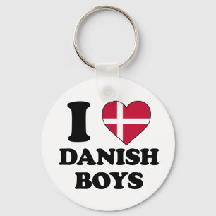 I love Danish boys Keychain