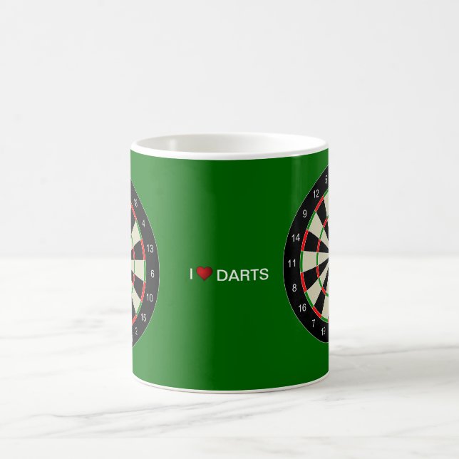 I LOVE DARTS COFFEE MUG (Center)