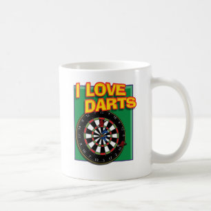 I LOVE DARTS COFFEE MUG