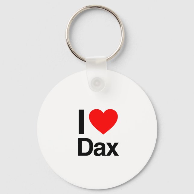 i love dax keychain (Front)