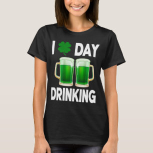 I Love Day Drinking Women Drinking St Patricks Bee T-Shirt