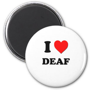 I Love Deaf Magnet