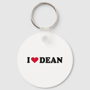 I LOVE DEAN KEYCHAIN
