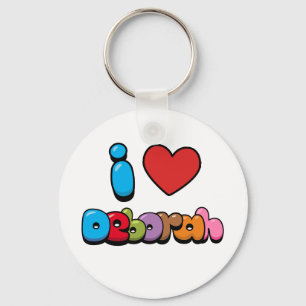 I Love Deborah Keychain