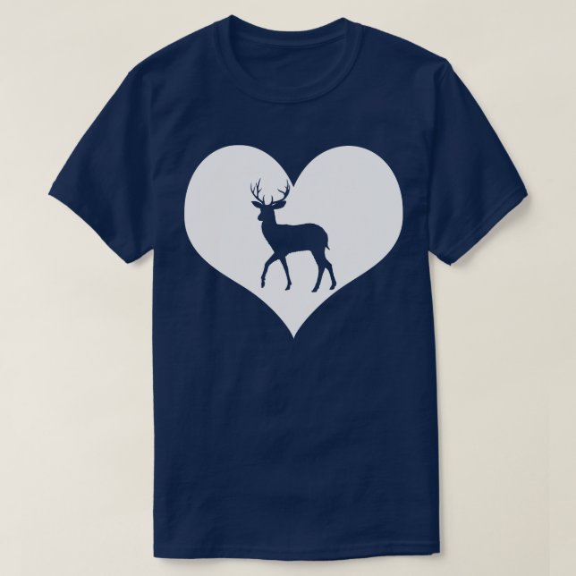 I Love Deer T-Shirt (Design Front)