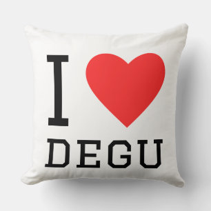 I love degu throw pillow