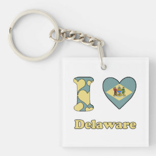I love Delaware Keychain