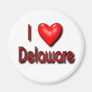 I Love Delaware Magnet
