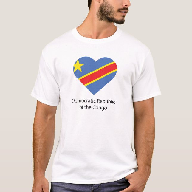 I Love Democratic Republic of The Congo T-Shirt (Front)