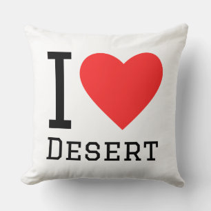 I love desert throw pillow