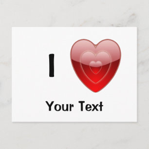 I Love Design Post Card