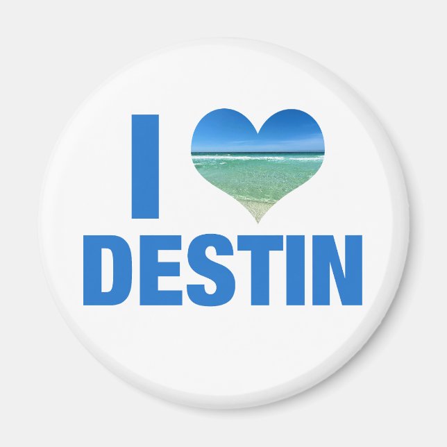 I Love Destin Florida Magnet (Front)