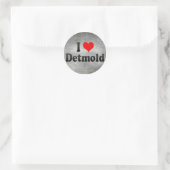 I Love Detmold, Germany Classic Round Sticker (Bag)