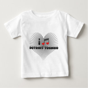 I Love Detroit Techno Baby T-Shirt