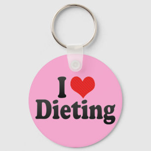 I Love Dieting Keychain