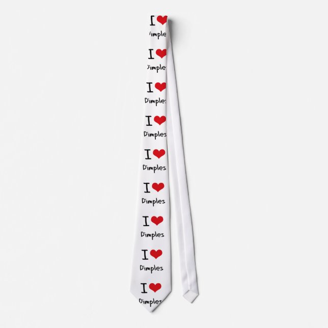 I Love Dimples Tie (Front)