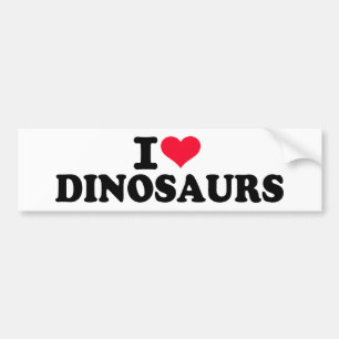 I love Dinosaurs Bumper Sticker