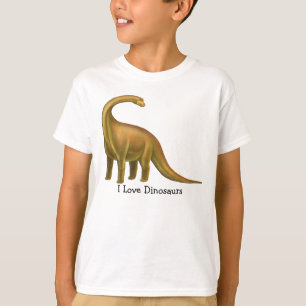 I Love Dinosaurs Customizable Kids T-Shirt