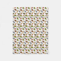 I Love Dinosaurs Pre-Historic Fleece Blanket