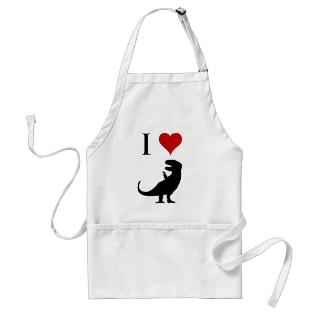 I Love Dinosaurs - T-Rex Standard Apron (Front)