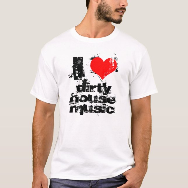 i love dirty house music tank (Front)