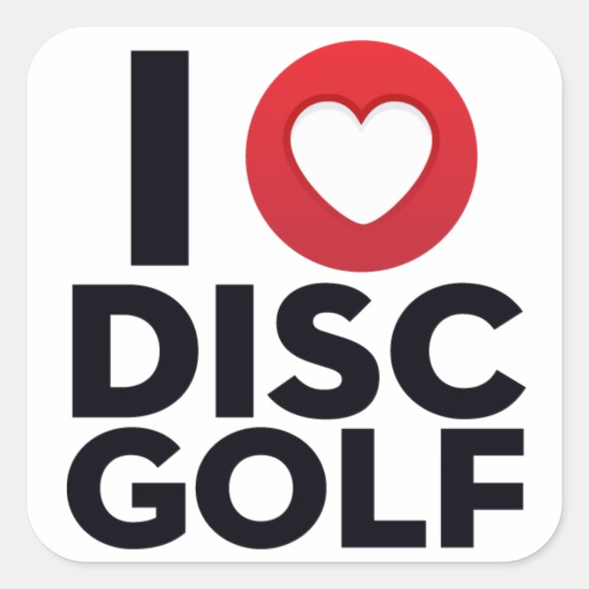 I Love Disk Golf Sticker Pack (Devant)