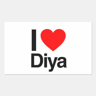I love diya sticker