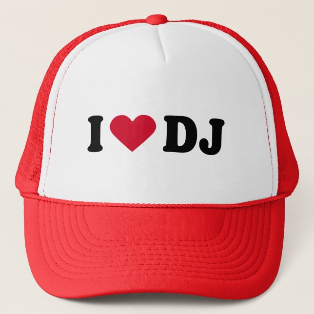 I LOVE DJ TRUCKER HAT (Front)