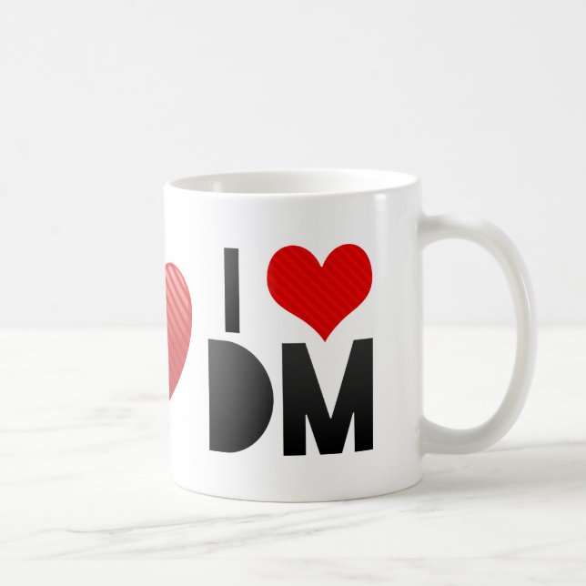 I Love DM Coffee Mug (Right)