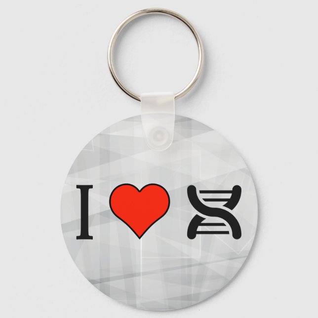 I Love Dna Keychain (Front)