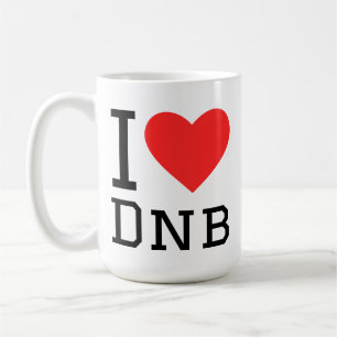 I love dnb coffee mug