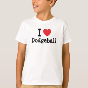 I love Dodgeball heart custom personalized T-Shirt
