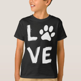 I Love Dog Paw Dog Print Dog Lover Dog Owner Dog N T-Shirt