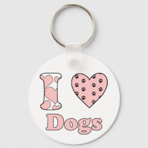 I love Dogs Keychain