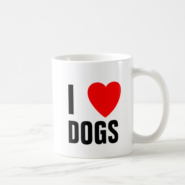 I LOVE DOGS Mug (Right)