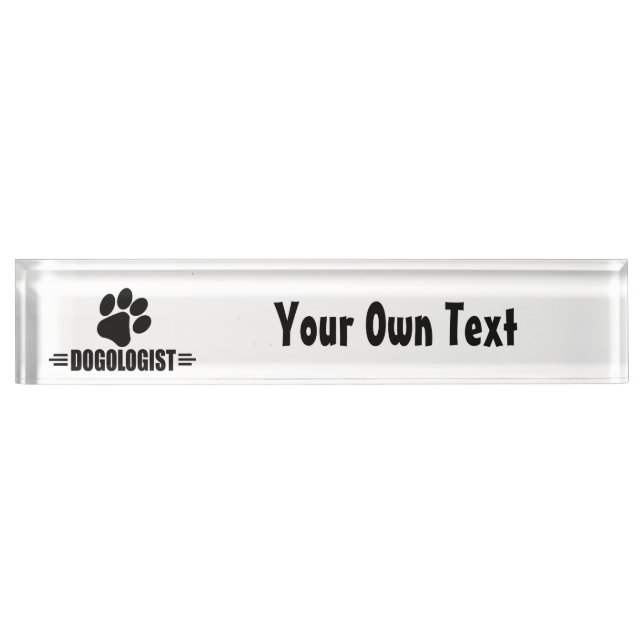 I LOVE Dogs Nameplate (Front)