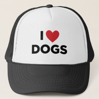 I LOVE DOGS TRUCKER HAT