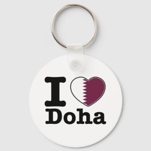 I love Doha Keychain