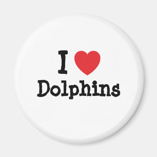 I love Dolphins heart custom personalized Magnet